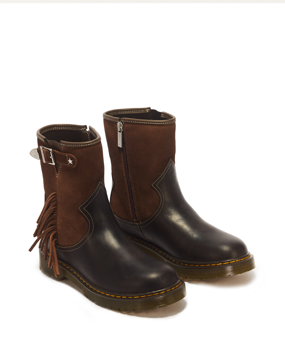 Genaya Desert Rodeo Y Leather & Suede Rigger Boots - view 5