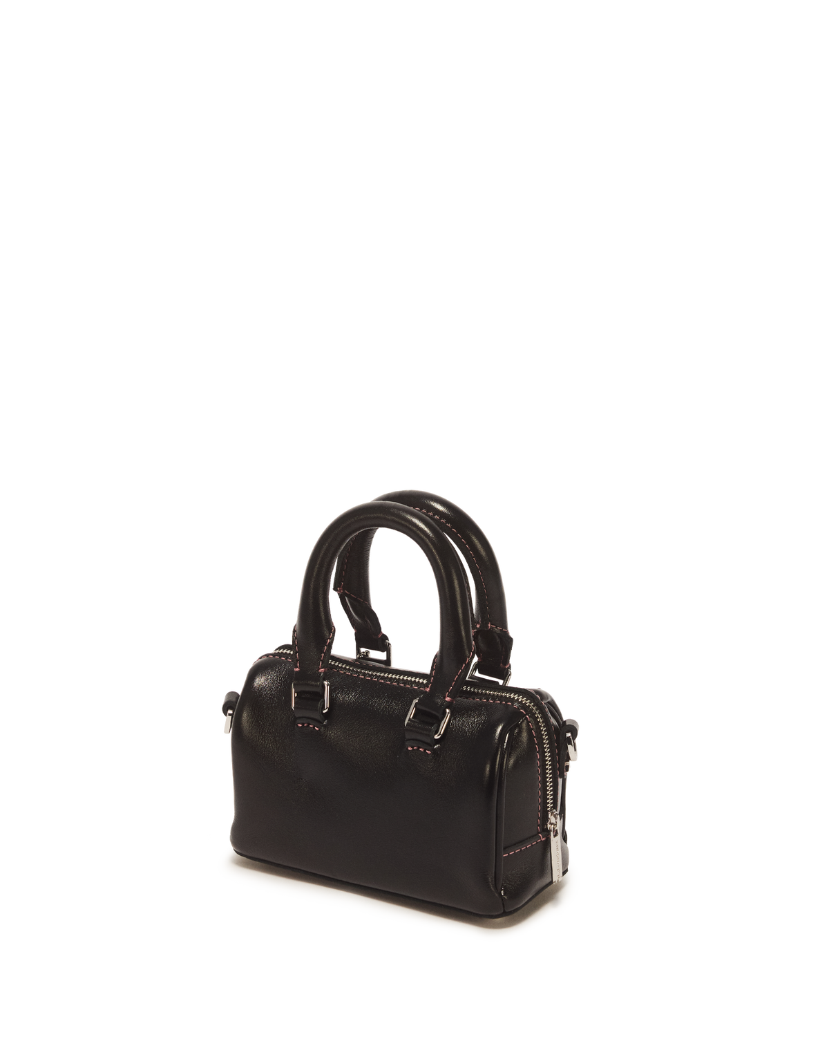 Mini Top Handle Milled Gloss Leather Bag - view 7