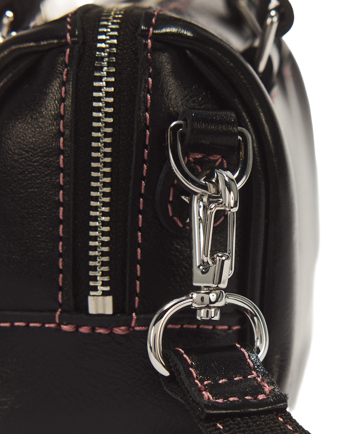 Mini Top Handle Milled Gloss Leather Bag - view 3