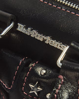 Mini Top Handle Milled Gloss Leather Bag - view 8