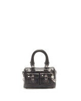 Mini Top Handle Milled Gloss Leather Bag - view 1