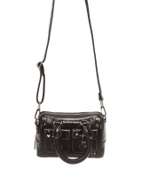 Mini Top Handle Milled Gloss Leather Bag - view 4