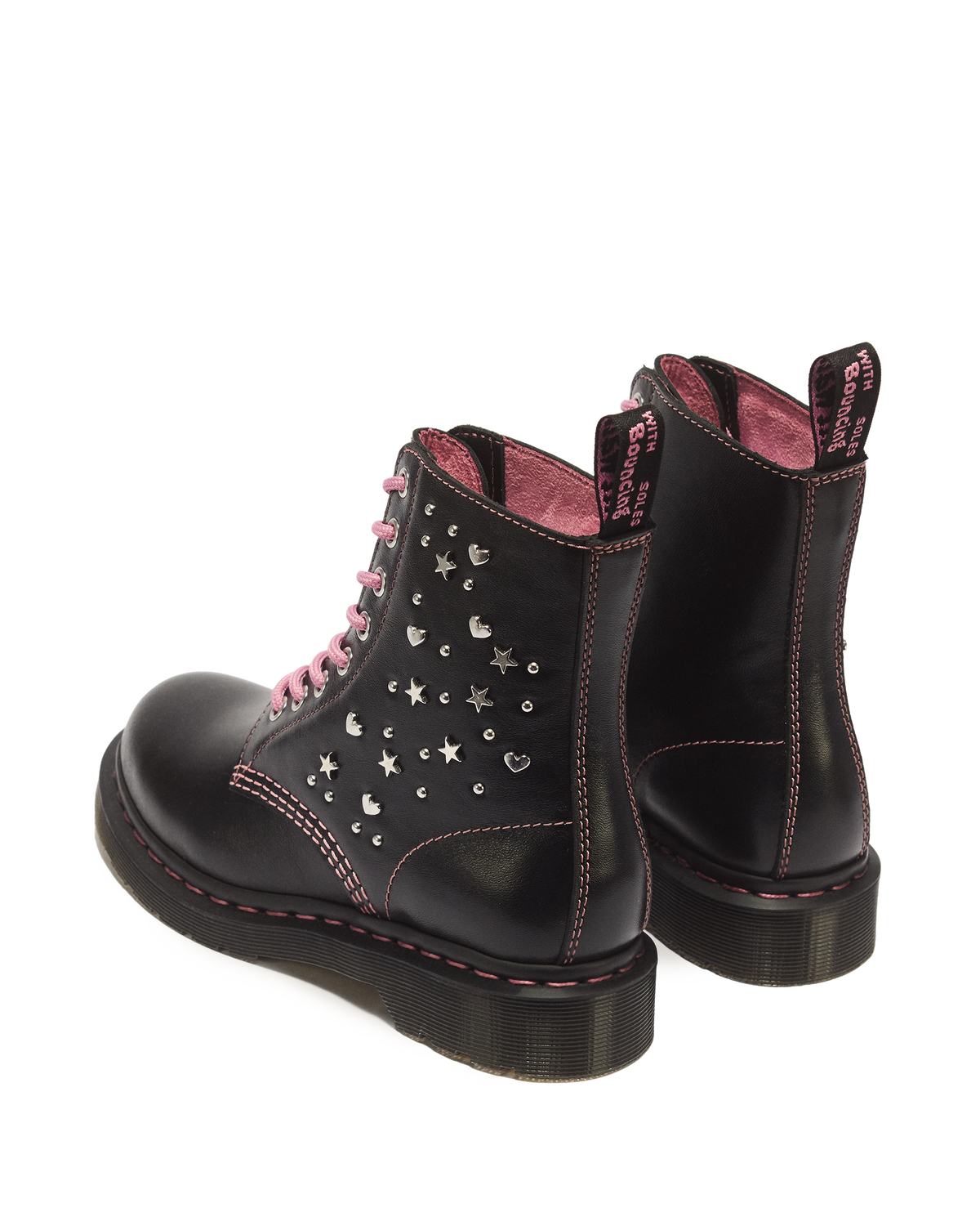 1460 Pascal Hearts & Stars Leather Lace Up Boots - view 6