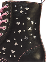 1460 Pascal Hearts & Stars Leather Lace Up Boots - view 3