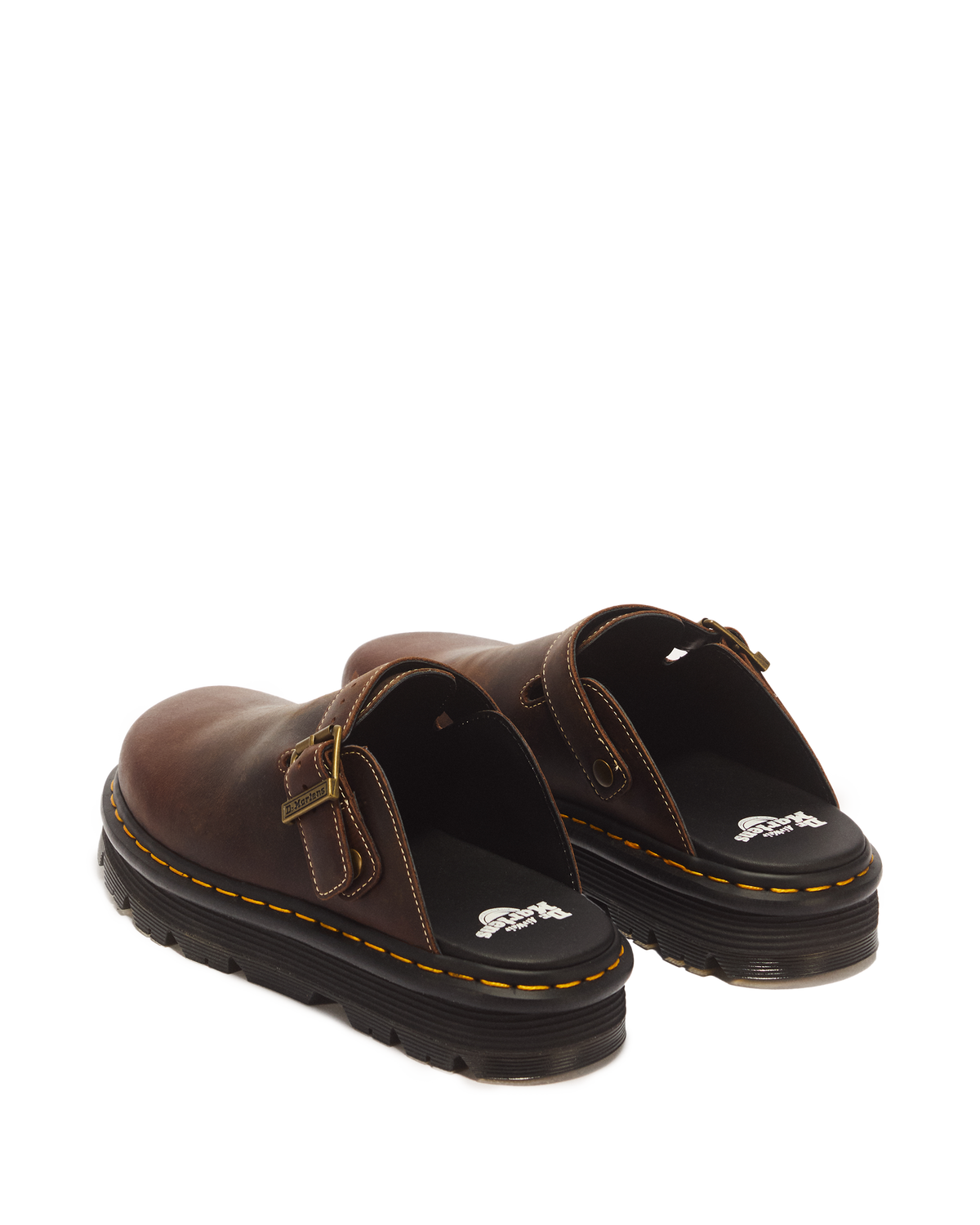 Zebzag Crazy Horse Leather Mules - view 7
