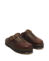 Zebzag Crazy Horse Leather Mules - view 6
