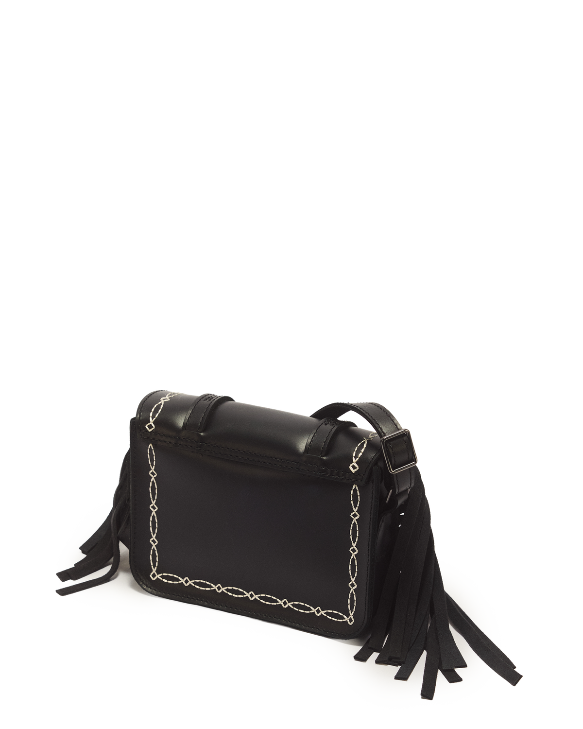 7 Inch Desert Rodeo Leather & Suede Satchel - view 7