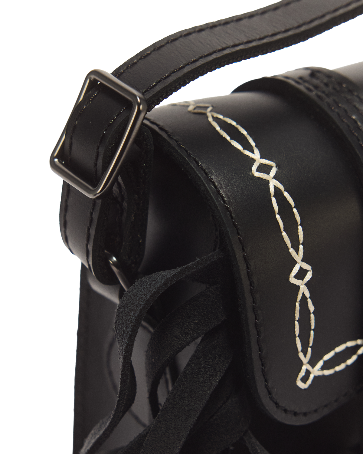 7 Inch Desert Rodeo Leather & Suede Satchel - view 3