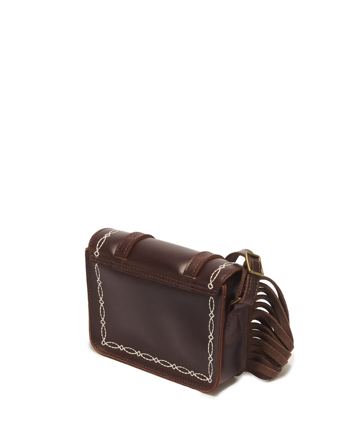 7 Inch Desert Rodeo Leather & Suede Satchel - view 7