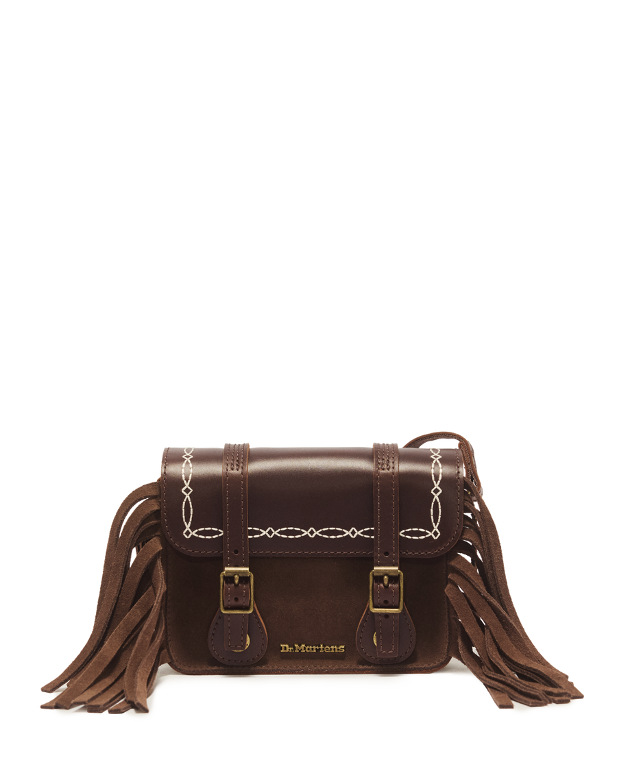 7 Inch Desert Rodeo Leather & Suede Satchel - view 1