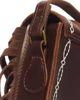 7 Inch Desert Rodeo Leather & Suede Satchel - view 3