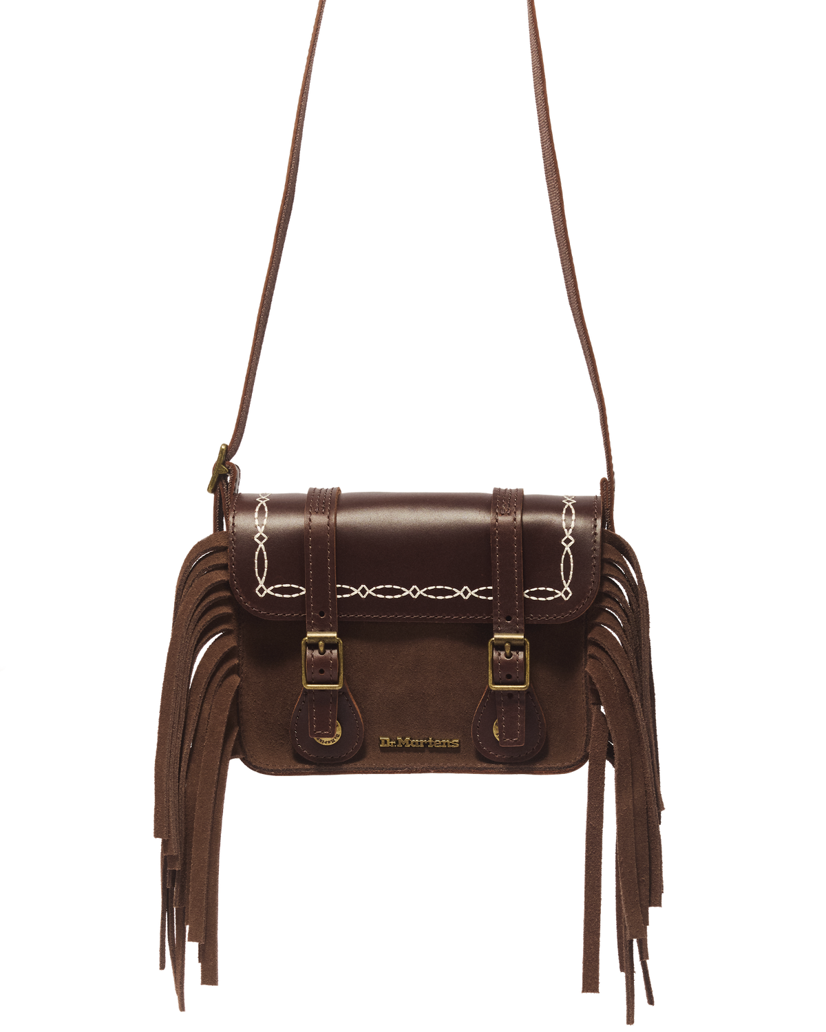 7 Inch Desert Rodeo Leather & Suede Satchel - view 4