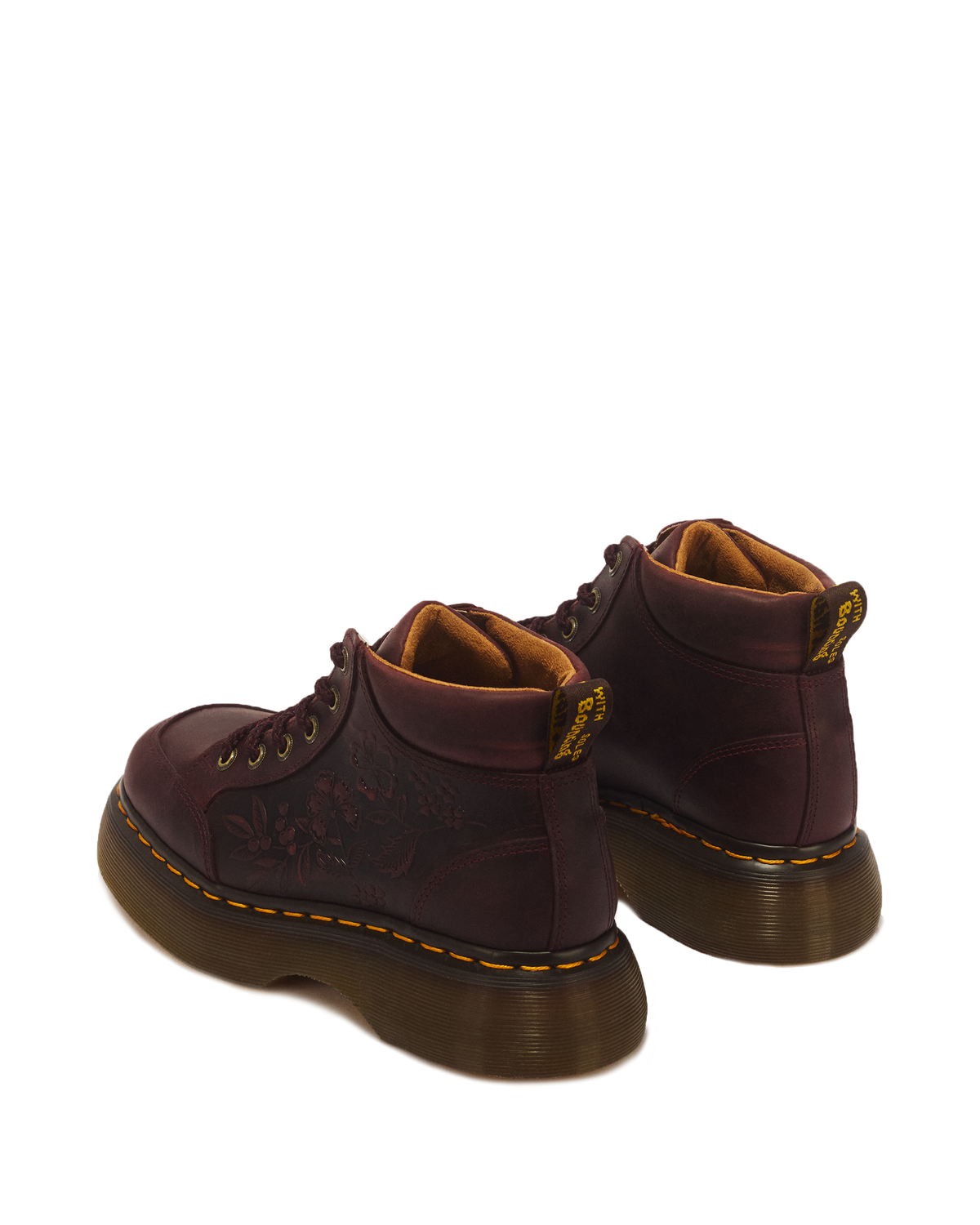 Buzz Floral Emboss Analine Leather Boots - view 6