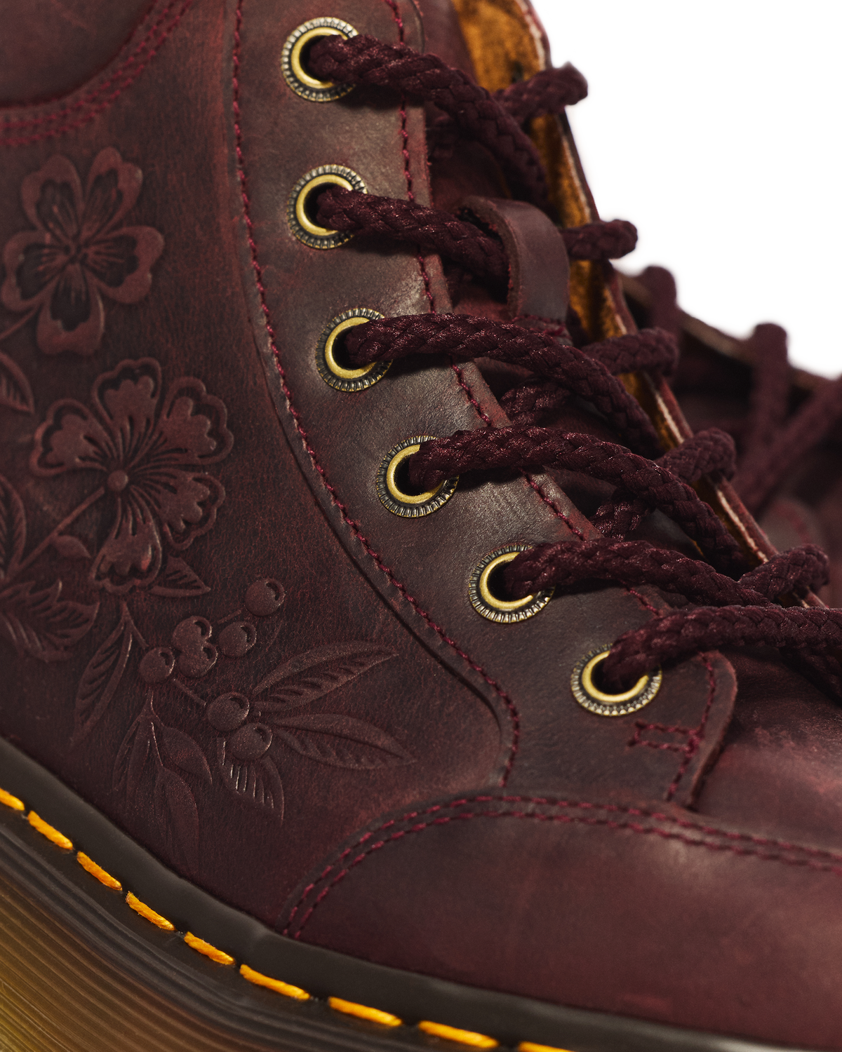 Buzz Floral Emboss Analine Leather Boots - view 3