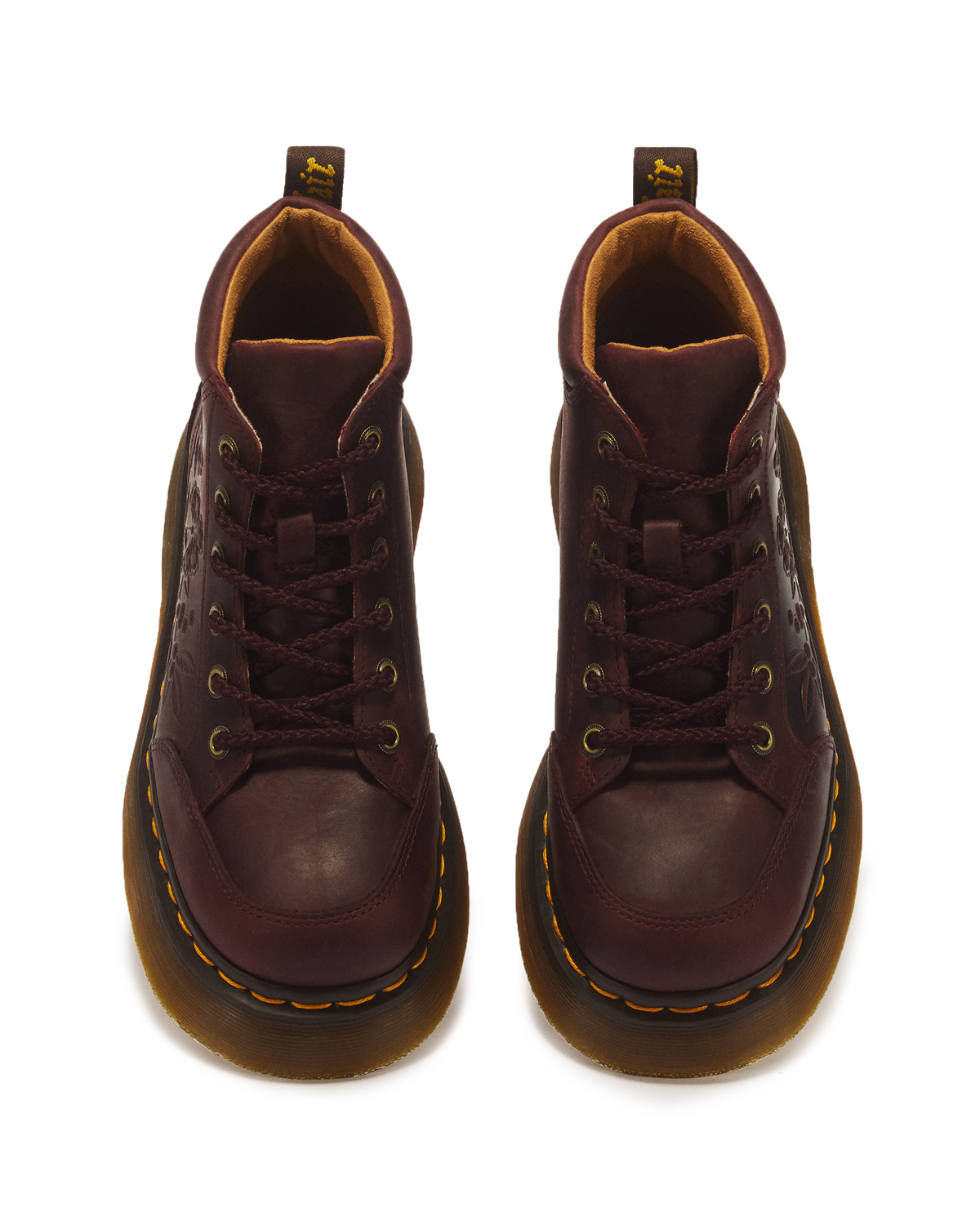 Buzz Floral Emboss Analine Leather Boots - view 4