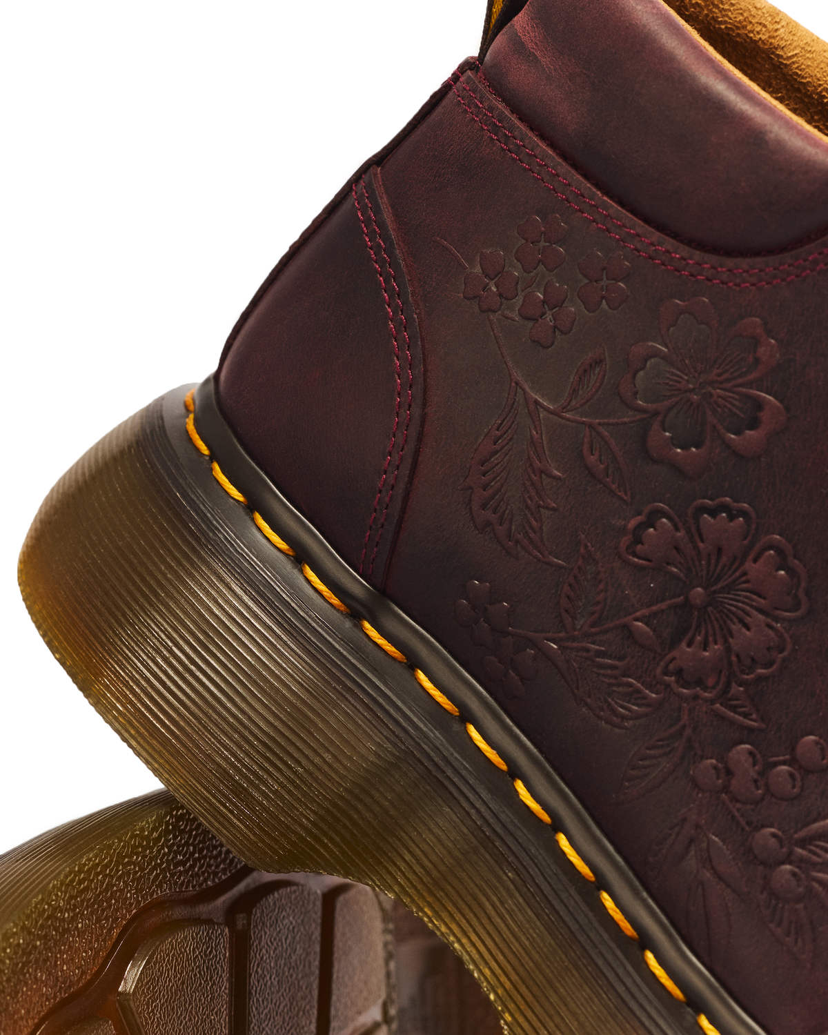 Buzz Floral Emboss Analine Leather Boots - view 8