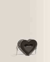Mini Heart Shaped Kiev & Patent Leather Bag - view 5
