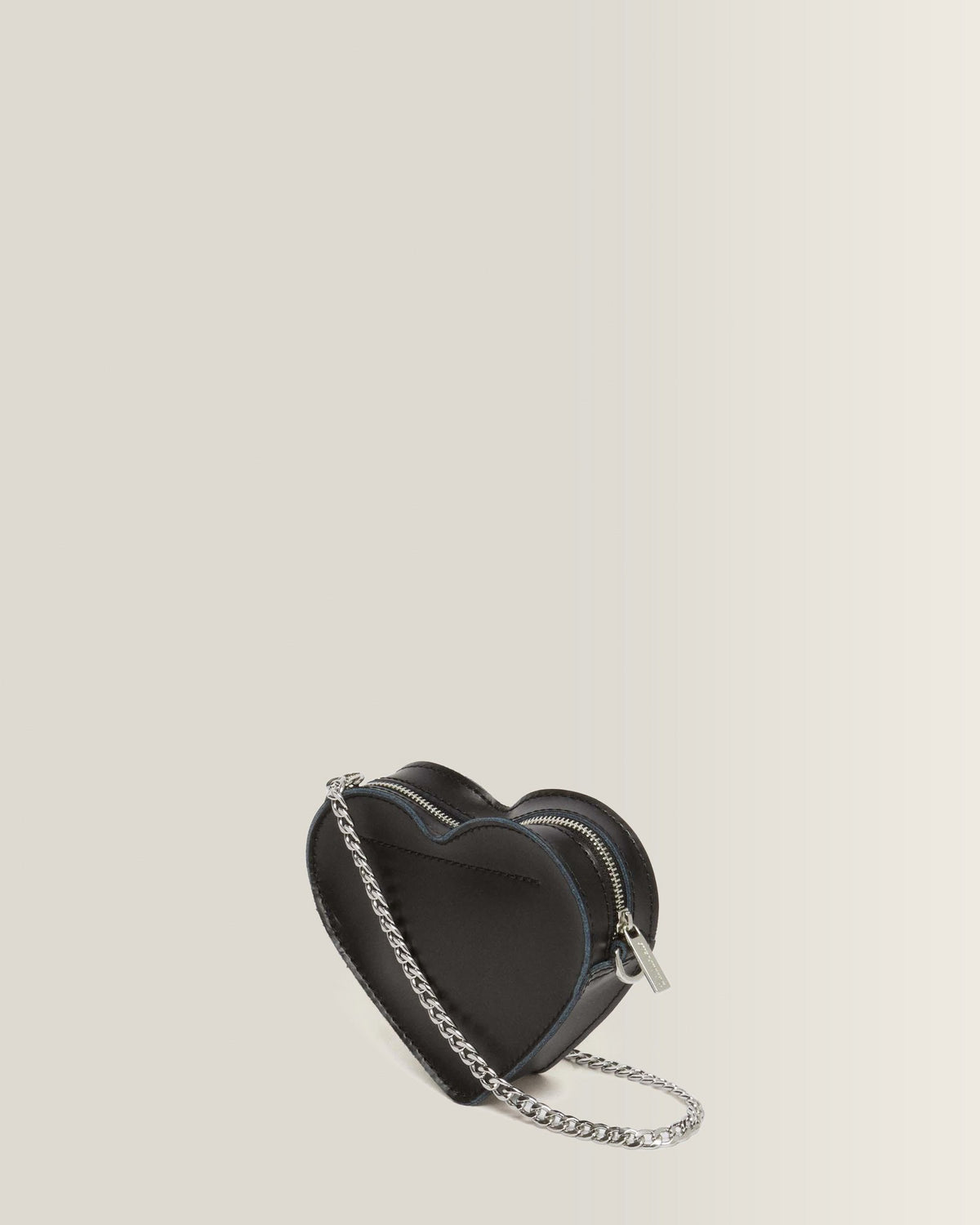 Mini Heart Shaped Kiev & Patent Leather Bag - view 7