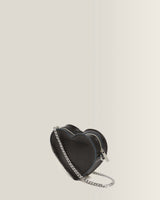 Mini Heart Shaped Kiev & Patent Leather Bag - view 7