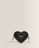 Mini Heart Shaped Kiev & Patent Leather Bag - view 1